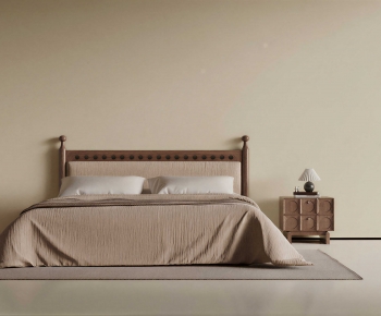 Modern Double Bed-ID:856923106