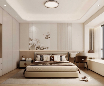 New Chinese Style Bedroom-ID:526030068