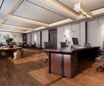 New Chinese Style Manager's Office-ID:378046996
