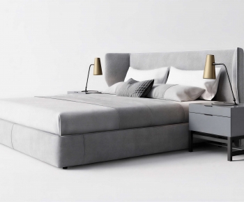 Modern Double Bed-ID:683209976