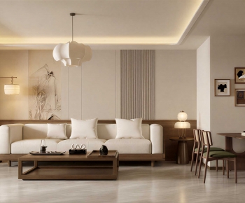 New Chinese Style A Living Room-ID:823020947
