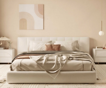 Modern Double Bed-ID:290297032