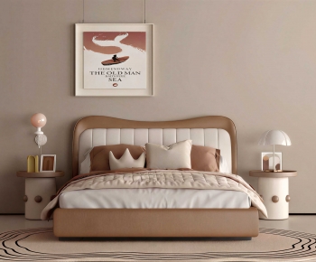 Modern Double Bed-ID:749056109