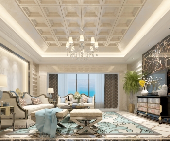 Simple European Style A Living Room-ID:335619496