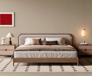 Modern Double Bed-ID:430300296