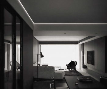 Modern A Living Room-ID:989886051
