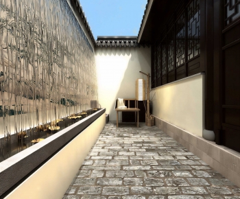 New Chinese Style Courtyard/landscape-ID:410868882