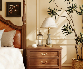 American Style Bedside Cupboard-ID:535725125