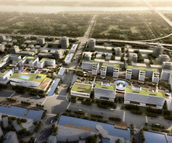 Modern Architectural Bird's-eye View Planning-ID:873434073