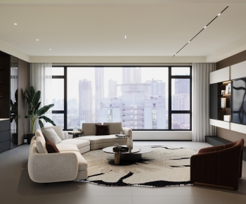 Modern A Living Room-ID:998706101