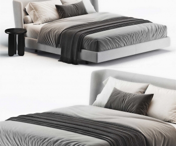 Modern Double Bed-ID:520930323
