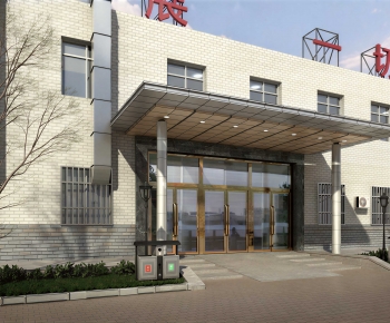Modern Facade Element-ID:842802052