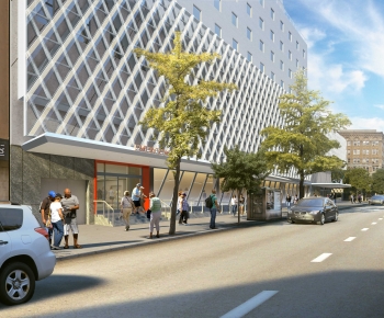 Modern Facade Element-ID:946202049