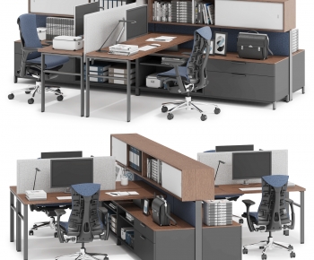 Modern Office Desk And Chair-ID:997072945