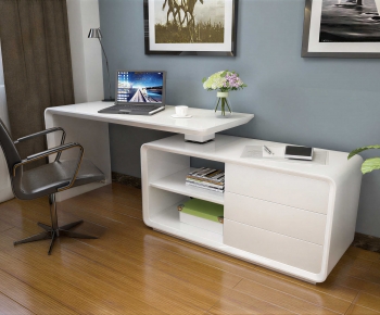 Modern Computer Desk And Chair-ID:276334059