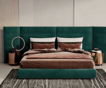 Modern Double Bed-ID:315366032