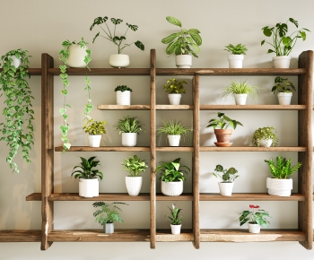 Modern Potted Green Plant-ID:447652103