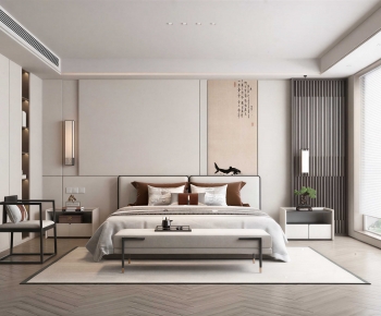 New Chinese Style Bedroom-ID:414073947