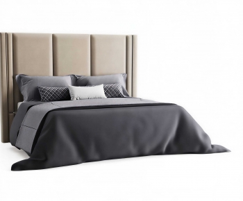 Modern Double Bed-ID:962186102