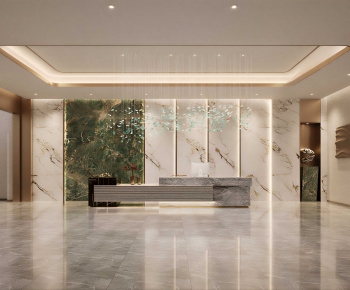 Modern Office Reception Desk-ID:473190076