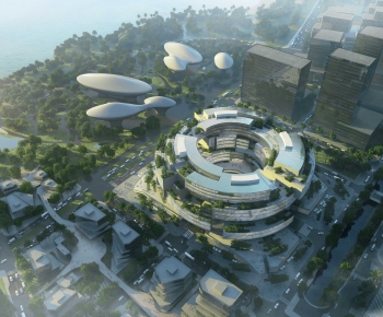Modern Architectural Bird's-eye View Planning-ID:357178936