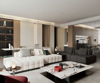 Modern A Living Room-ID:740058901