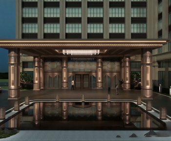 Modern Facade Element-ID:932563077