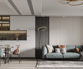 Modern A Living Room-ID:249600895