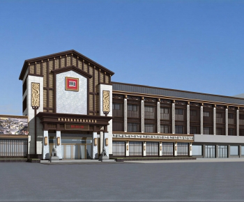 New Chinese Style Appearance Of Commercial Building-ID:663022041