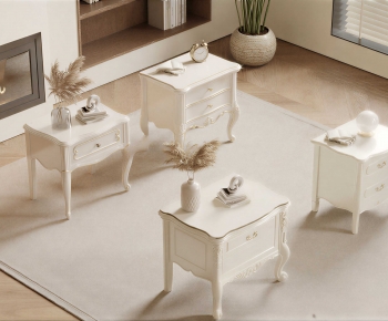 French Style Bedside Cupboard-ID:955430985