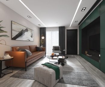 Modern A Living Room-ID:667535078
