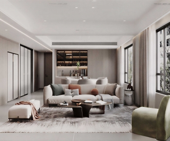 Modern A Living Room-ID:396651986