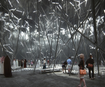 Modern Exhibition Hall-ID:428337106