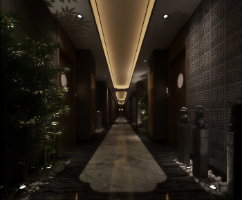 New Chinese Style Corridor-ID:991481075