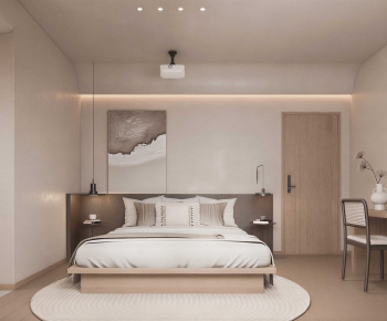 Wabi-sabi Style Bedroom-ID:878864051