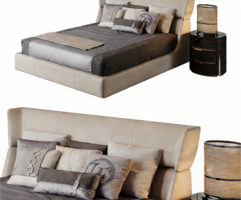 Modern Double Bed-ID:727809911