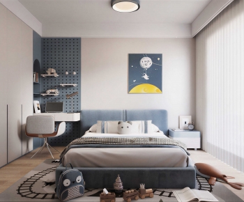 Modern Boy's Room And Son's Room-ID:857989073