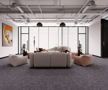 Modern Office Living Room-ID:296138059