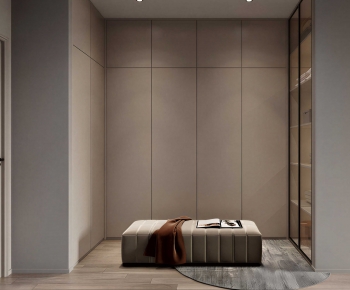Modern Clothes Storage Area-ID:116580966