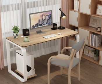 Modern Computer Desk And Chair-ID:656641015