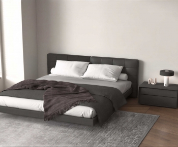 Modern Double Bed-ID:353272919