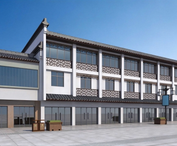 New Chinese Style Appearance Of Commercial Building-ID:176333902