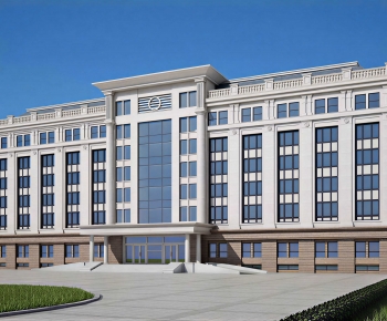 Modern Appearance Of Commercial Building-ID:614749919
