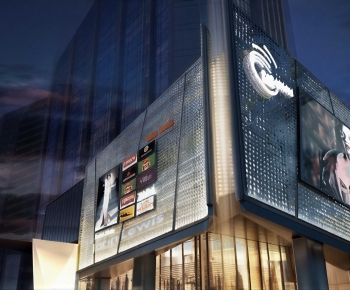 Modern Appearance Of Commercial Building-ID:606410038