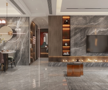Modern A Living Room-ID:785017971