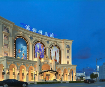 European Style Appearance Of Commercial Building-ID:244904046