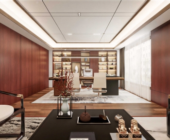 New Chinese Style Manager's Office-ID:372742892
