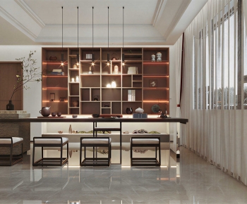 New Chinese Style Tea House-ID:729594959