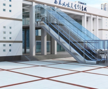 Modern Appearance Of Commercial Building-ID:917407042