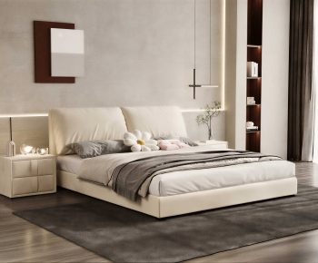 Modern Double Bed-ID:672200921